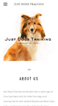 Mobile Screenshot of justdogstraining.com