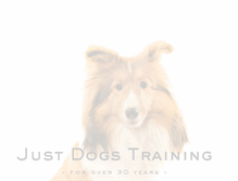 Tablet Screenshot of justdogstraining.com